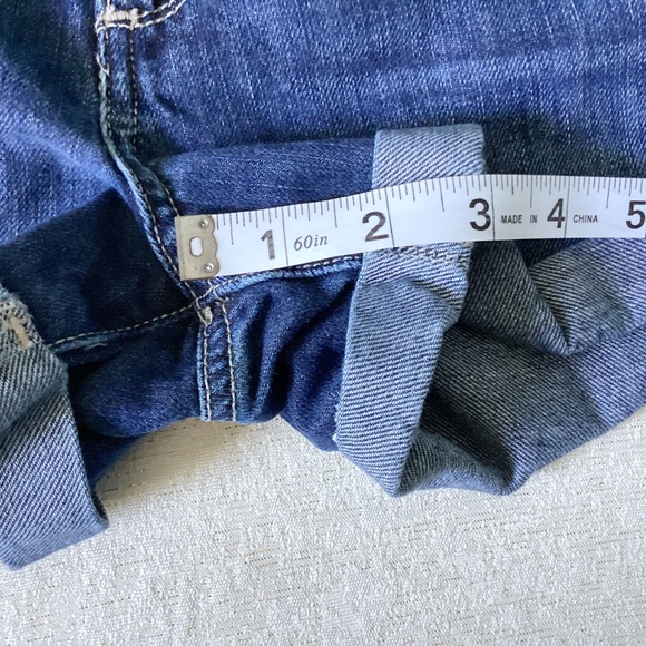 PAIGE Jimmy Jimmy Shorts Woman’s Size 25 Blue Cuffed Hem Sold Out on Revolve - Picture 13 of 13